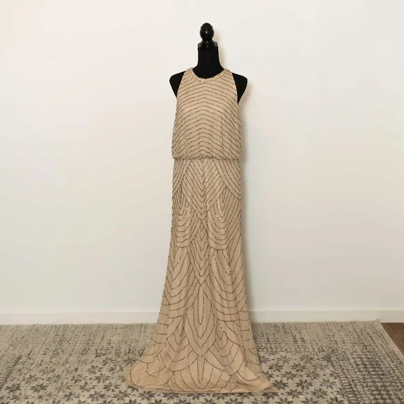 superdry boho maxi dress Lara Style 29114 Art Deco Beaded Gown main image 0